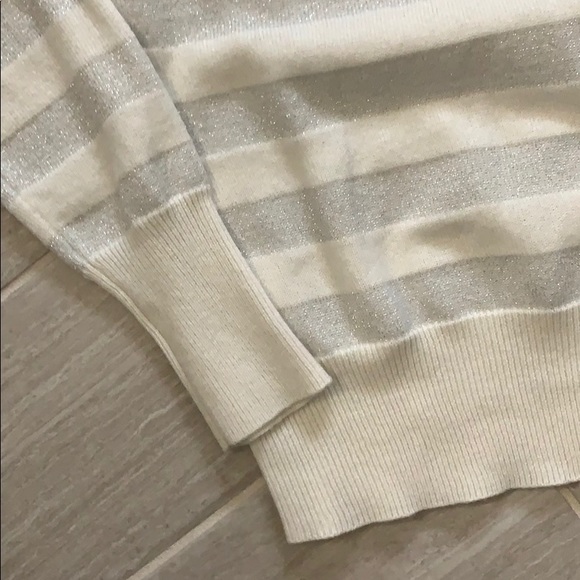 Silver shimmer stripe sweater - Picture 3 of 3